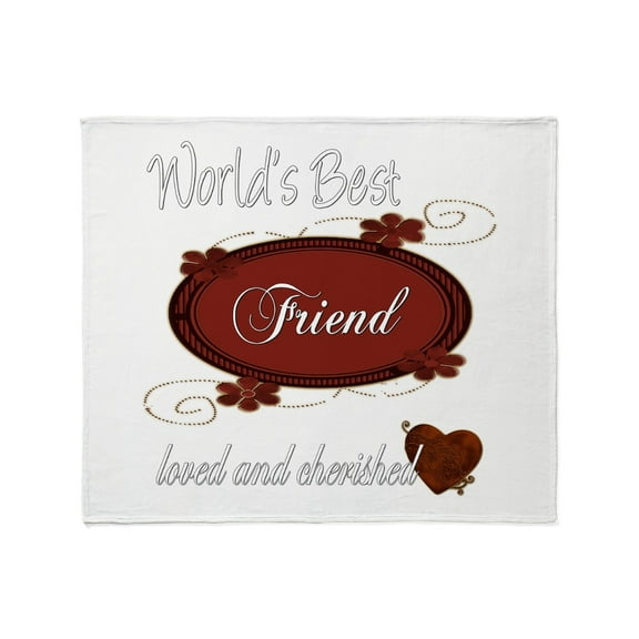 CafePress - Cherished Friend Throw Blanket - Soft Fleece Throw Blanket, 50"x60" for All Ages