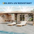 thumbnail image 2 of 13ft grande outdoor patio umbrella con durable, weather-resistant fabric, uv protection y easy crank handle - tan (without base), 2 of 6