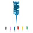 thumbnail image 5 of 3 Sides Modeling Salon Fish Bone Dyeing comb Shape Comb Dyeing Sectioning Highlighting Coloring Dispensing Brush, 5 of 5