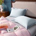 thumbnail image 4 of ORGANICTUNE 2 Pack Satin King Pillow Shams, 20x36 inches, Gray, 4 of 5