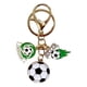 thumbnail image 2 of Llavero con colgante de fútbol | Adorno metálico para coche y recuerdo para aficionados al deporte | Regalo y recuerdo para aficionados al fútbol, 2 of 5