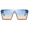 thumbnail image 2 of 2 Piezas De Sol Marcos Tamaño Lentes Tintadas 400 Gafas Azules SM SunniMix Gafas de sol de rectángulo de moda, 2 of 8