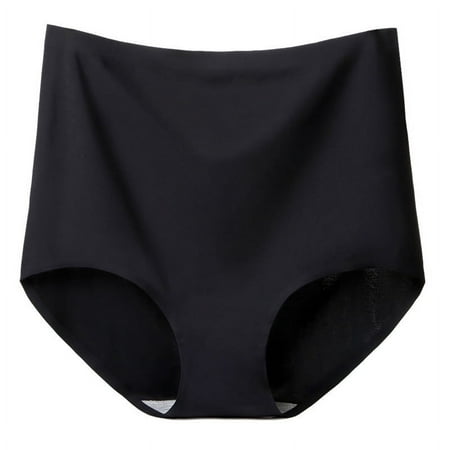 ylioge Silk Underwear for Women Plus Size L-4XL High Waisted No Show Panties Ladies Casual Solid Stretchy Full Coverage Butt Lifting Briefs Clearance