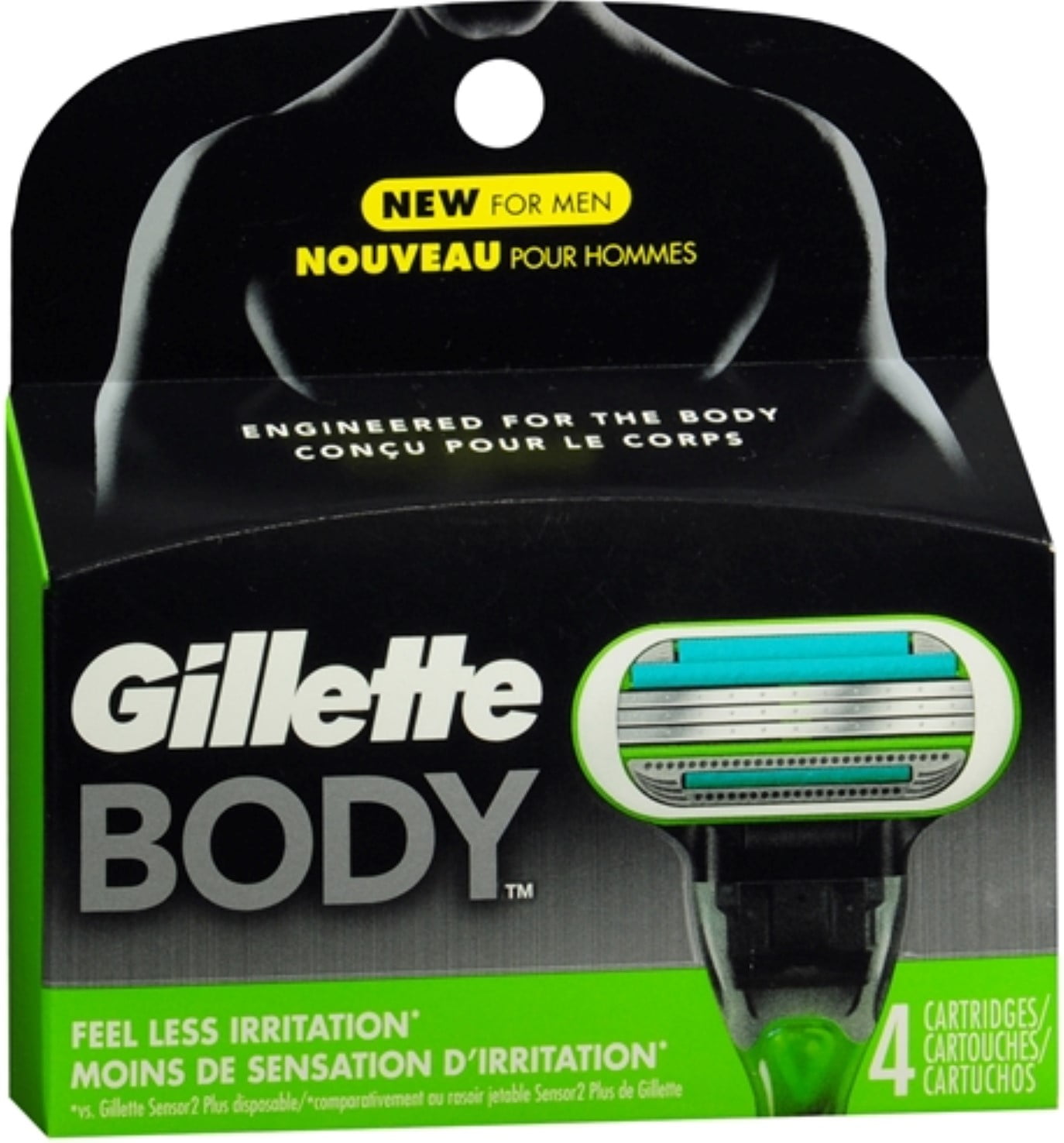 gillette men's body shaver