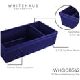 thumbnail image 6 of Whitehaus Collection WHQDB542-BISCUIT Quatro Alcove Sinks Biscuit, 6 of 7