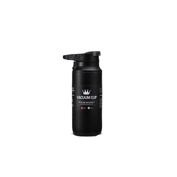 Advancent Taza aislada de acero inoxidable, prensa manual, termo al vacío, portátil, para el hogar, oficina, Camping, senderismo, viaje, botella de agua, Teteras Negro 500ml Advancent HA071932-02