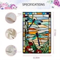 thumbnail image 6 of Rollbacks & More Dragonfly Garden Flag Glass Style Flowers Vertical Double Sided Rustic Farmland Burlap YardOutdoor Decor, 6 of 7