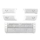thumbnail image 1 of Car Rear Air Conditioning Seat Adjustment Button Cover Decoration Sticker for XJ 2010-2019, 1 of 5