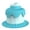 C001- Blue, variant on Birthday CakeforDogs, Dog Birthday Cake, Decorative Sculpted Piece, 6X9 In, Food-Grade Silicone, Pet Serving, Dog Parties, Light Blue, Single Unit