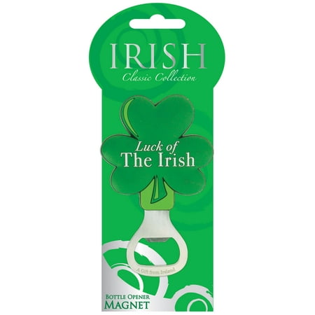 Shamrock Bottle - Classic Green Shamrock Pvc Bottle Opener