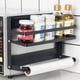 thumbnail image 4 of Estante magnético para refrigerador | Estante de pared plegable para especias, film transparente y botellas | Organizador de 2 niveles con toallero | Juego de 1 pieza, 4 of 6