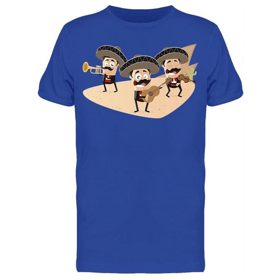 Mexican Mariachi Band Graphic T-Shirt Men -Image by Shutterstock, Male x-Large