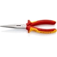 thumbnail image 1 of KNIPEX 26 16 200 Pinza de montaje (Pinzas de boca cigüeña) aislados con fundas en dos componentes, según norma VDE cromado 200 mm, 1 of 1