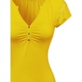 thumbnail image 3 of FashionOutfit Women's Cute Detail Casual Cap Sleeve Tee Shirt, 3 of 3