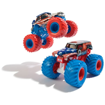 Monster Jam, Grave Digger Vs. Digatron Die-Cast 1:64 Scale Monster Trucks, Boys and Girls Ages 3 and up