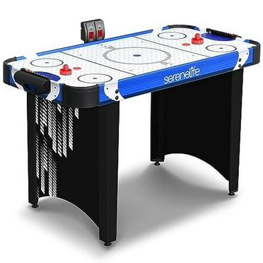 SereneLife 48" Air Hockey Game Table with 2X Stronger Motor, Digital LED Scoreboard, Puck Dispenser & Complete Accessories