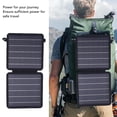 thumbnail image 4 of Small Solar Panel, 10W Foldable Solar Panel Lightweight IP67 Safe USB C USB A Outputs  for Backpacking, 4 of 7