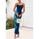 thumbnail image 5 of Vestido Maxi Bodycon Floral PRETTYGARDEN para Mujer con Tirantes Finos M, 5 of 8