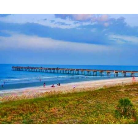 Posterazzi Long pier Canvas Art - Flo Minton (24 x 30)