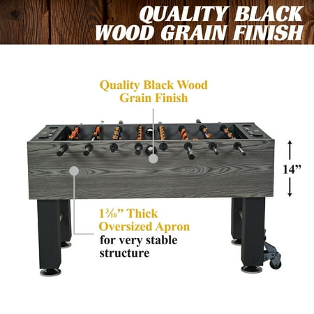 Barrington - Billiards 5' Brooks Drop Pocket Table With Pool Ball and Cue Stick Set - Tan