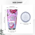 thumbnail image 4 of Goofa Dragon Fruit for 20 oz Skinny Tumbler Stainless Steel Coffee Mug Slim Vacuum Insulated Travel Cup Car Cup-Straw Three-piece Set, 4 of 8