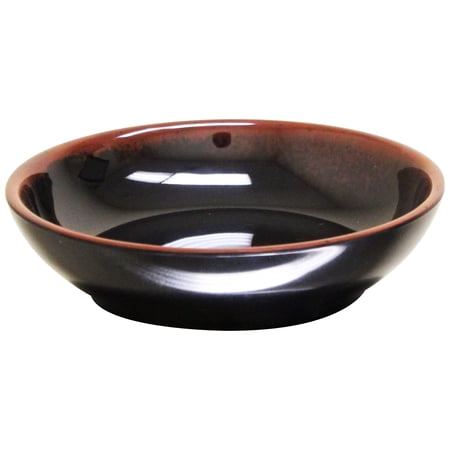 Excellante Tenmoku melamine dinnerware collection 9 oz 5 1/2 bowl (flat) comes in dozen