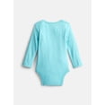 thumbnail image 2 of Wonder Nation Baby Boys Graphic Cotton Bodysuit with Long Sleeves, Sizes 0M-24M, 2 of 3