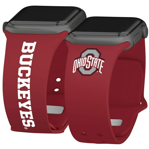 Ohio St HD Iconic Edition Unisex Watch Band for Apple Watch, 42/44/45/49mm(46mm Series 10/11) Long by Affinity Bands