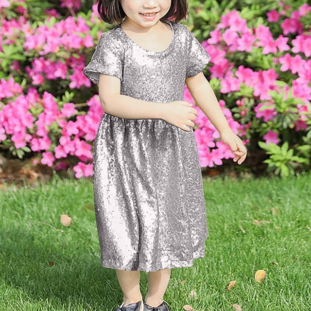 LOVZFMLL Robe de Noël Imprimée à Manches Longues Extensible Ligne A Robe de Récital Scolaire Robe à Manches Longues Col Rond