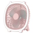 thumbnail image 2 of Hvmvliv Fan for Office USB Desktop Charging Fan with Lights Summer Home Small Fan Wall-Mounted Fan Indoor/Outdoor Coolings Silent Fan Pink, 2 of 2