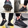 thumbnail image 5 of Zapatos de trabajo livianos para hombres y mujeres, antideslizantes, de calidad para construcción, zapatillas de seguridad con punta de acero, talla 41, 5 of 5