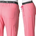 thumbnail image 3 of Maevn Eon Back Mesh Panel Shaped V-neck Top & Embroidered Logo Waistband Cargo Pant Scrub Set, 3 of 5