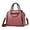 Dark Pink, variant on Two Coloured Women PU Leather Crossbody Hand Bag Single Shoulder Bags Embroidery Handbag with Adjustable Strap