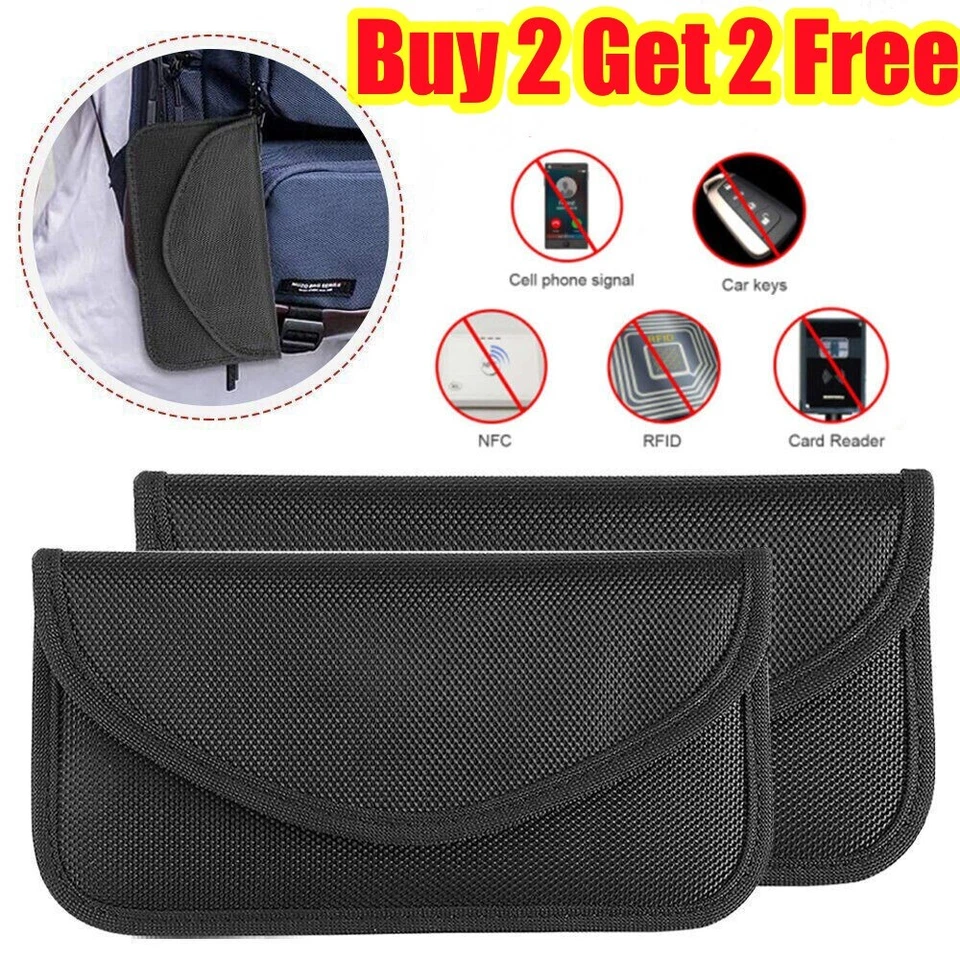 FLINT- Faraday Bag Rfid Signal Blocking Pouch Cell Phone Wallet Shielding Pouch Case Us