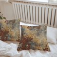 thumbnail image 6 of Throw Pillow Covers 18x18 Inch Set of 2, Brown Gray Waterproof Outdoor Pillow Covers, Rustic Abstract Gradient Mottled Texture Decorative Cushion Pillowcases for Couch, Sofa, Bed, Garden, Patio, 6 of 9