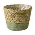 thumbnail image 3 of Cesta De Junco Marino, Tejida a Mano, Almacenamiento, Decoración De Fibra Natural, Organizador Para El Hogar Y El Jardín, Contenedor Versátil Para Plantas Y Suministros, 3 of 8