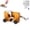 Yellow, variant on Chainsaw Chain Sharpener, Portable Hand Crank Sharpening Tool Set for Chainsaw Chains, Compact & Easy to Use for Home & Outdoor Use