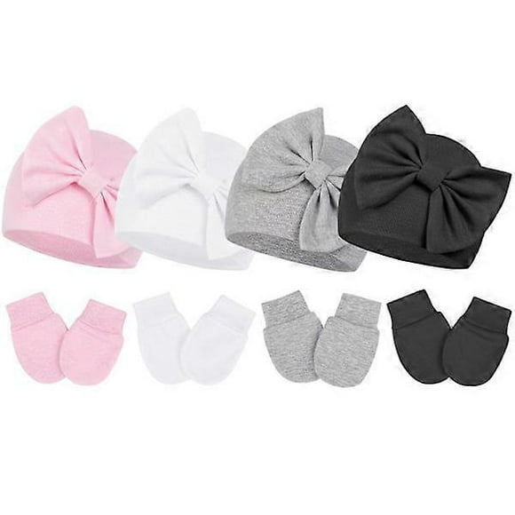 Baby Hat and Hood Set Baby Hat 0-6 Months Scratch-Free Hood S