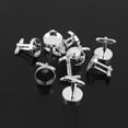 thumbnail image 3 of 10Pcs Men Cufflinks , Button Cabochon Blank Bezel Trays Frame, 3 of 8