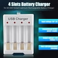thumbnail image 5 of Cargador de batería Universal con salida USB, adaptador de herramientas de carga rápida de 2/3/4 ranuras para pilas AA/AAA, 5 of 5