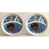 2-Pack Zak Designs Toddler Plate 3-Section 8" Round Dish (Doc McStuffins)