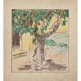 thumbnail image 2 of Sari 20x21 Gold Ornate Framed and Double Matted Museum Art Print Titled - Jeanne-Marie Goes to Market Pl2 (1938), 2 of 4