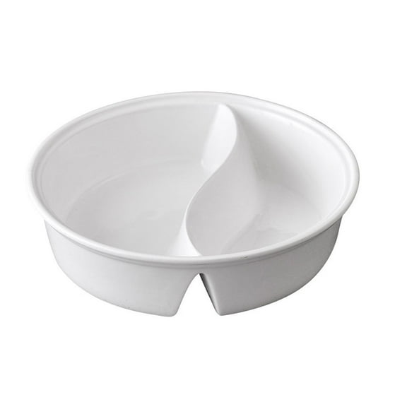 Pretyzoom Japanese Style Ceramic Noodle Bowl with Separate Compartments for Meals