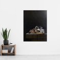 thumbnail image 2 of Coorte Shells On A Stone Plinth Painting Extra Large XL Wall Art Poster Print, 2 of 3