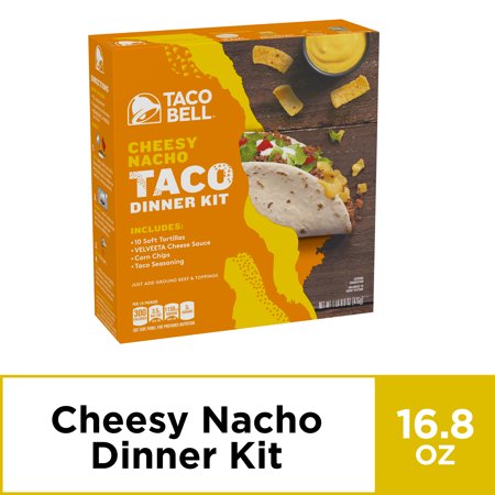 Taco Bell Cheesy Nacho Taco Dinner Kit, 16.8 oz (Best From Taco Bell)
