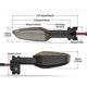 thumbnail image 3 of Motorcycle Turn Signal Light LED Indicators Light B67-83330-00 B67-83340-00 for Yamaha YZF-R1 R6 R7, 3 of 5