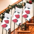 thumbnail image 6 of SKYSONIC Summer Strawberry Christmas Stockings Personalized Large Christmas Stocking Cute Snowflake Stockings 18 Inch Xmas Stocking for Xmas Decorations and Holiday Family Party Decor Xmas Gifts, 6 of 7
