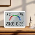 thumbnail image 5 of Clearance! VALSEEL Thin Electronic Clock, Digital Clock, Wall Mounted LCD Small Alarm Clock, Multifunctional Temperature Electronic Clock, 5 of 7