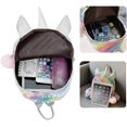 thumbnail image 4 of Mochila para niños JAMW mochila de unicornio lentejuelas viaje Sencillez, 4 of 5
