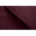thumbnail image 4 of Chezmoi Collection Kingston King Size Bedspread Set, 3-Piece Burgundy Oversized Quilted Microfiber Lightweight Bedspread Coverlet (118"x106"), 4 of 9